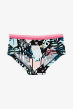 Load image into Gallery viewer, Pink/Black 7 Pack Palm Print Briefs - Allsport

