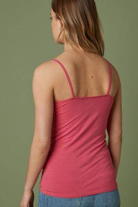 Fuchsia Pink Thin Strap Vest - Allsport