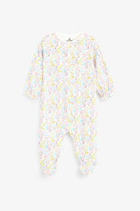 Lilac 3 Pack Hedgehog Sleepsuits  (up to 18 months) - Allsport