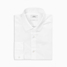 Load image into Gallery viewer, White Regular Fit Single Cuff Easy Care Shirt - Allsport

