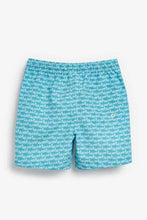 Load image into Gallery viewer, Blue Shark Print Swim Shorts - Allsport
