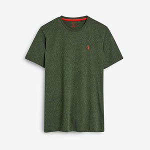 Green Khaki Marl Regular Fit  Stag Marl T-Shirt