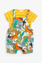 Load image into Gallery viewer, Bright Jersey Character Dungarees And Bodysuit Set  (up to 18 months) - Allsport
