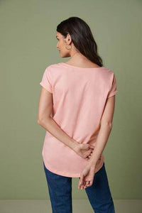 Baby Pink Cap Sleeve T-Shirt - Allsport