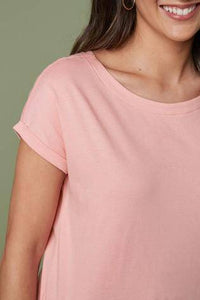 Baby Pink Cap Sleeve T-Shirt - Allsport