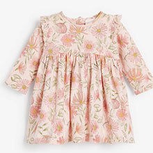 Load image into Gallery viewer, Pink Floral Jersey Dress (0mths-18mths) - Allsport

