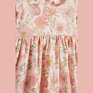 Pink Floral Jersey Dress (0mths-18mths) - Allsport
