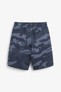 Basic Blue Camo Jersey Shorts - Allsport