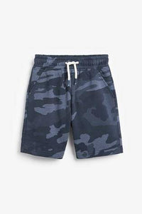 Basic Blue Camo Jersey Shorts - Allsport