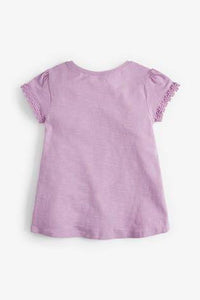 Daisy Trim Lilac T-Shirt - Allsport