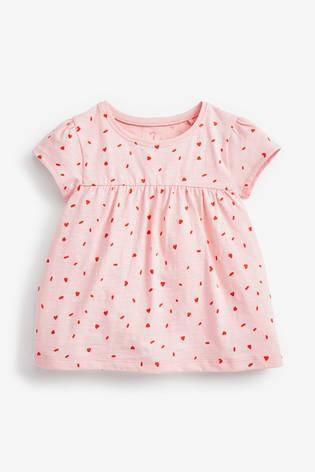 Core Short Sleeve Organic Orange / Pink T-Shirt - Allsport
