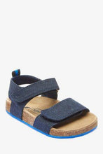 Load image into Gallery viewer, Corkbed Navy Beach  Sandals - Allsport
