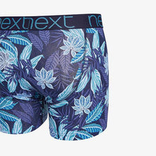 Load image into Gallery viewer, Mid Blue Floral Print A-Fronts Four Pack - Allsport
