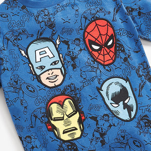 Blue Marvel Avengers T-Shirt (3-12yrs) - Allsport