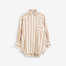 Load image into Gallery viewer, Tan Brown Oversized Shirt - Allsport

