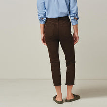Load image into Gallery viewer, Chocolat Brown Cropped Slim Jeans - Allsport
