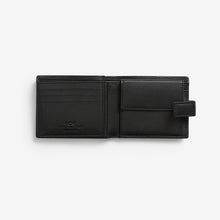 Load image into Gallery viewer, Black Signature Italian Leather Extra Capacity Wallet

