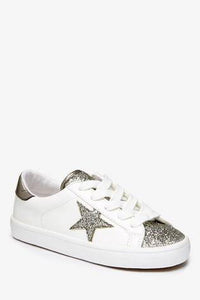 STAR LOW TOP WHITE VULCANISED SHOES - Allsport