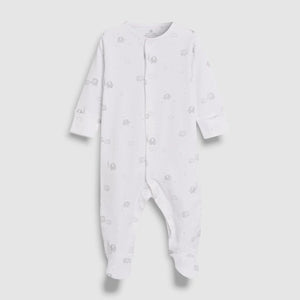 4PK ELEPHANT SLEEPSUITS (0MTH-6MTHS) - Allsport