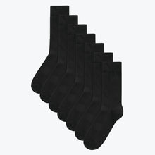Load image into Gallery viewer, Black Essential Socks 7 Pack
