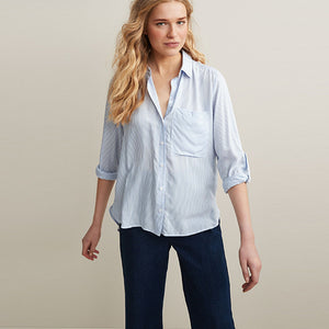 Blue/White Pocket Shirt