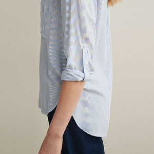 Blue/White Pocket Shirt