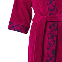 Load image into Gallery viewer, Peignoir femme coton kimono Hokkaido griotte - Allsport
