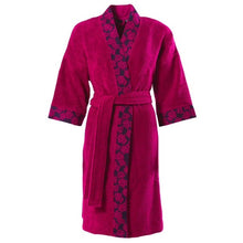 Load image into Gallery viewer, Peignoir femme coton kimono Hokkaido griotte - Allsport
