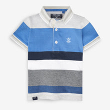 Load image into Gallery viewer, SS POLO BLUE STRIPE - Allsport
