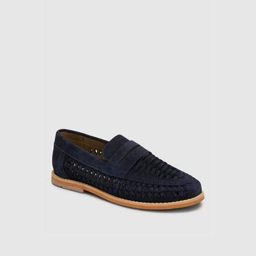 WOVEN LOAFER NAVY SMART SHOES - Allsport
