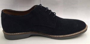 921666 NAVY SUEDE TPR DERBY 8 EU 42 HELL 4 LEAT - Allsport