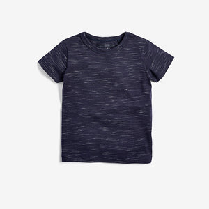 5 Pack Blue Textured T-Shirts (3mths-5yrs) - Allsport