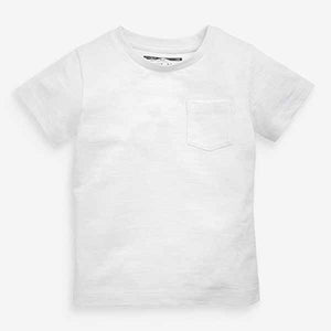 White Short Sleeve Plain T-Shirt (3mths-5yrs)