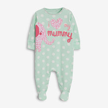 Load image into Gallery viewer, 2PK BRIGHT MUM DAD SLEEPSUITS (0MTH-18MTHS) - Allsport
