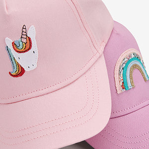 2PK CAP UNICORN RAINBOW (3MTHS-6YRS) - Allsport