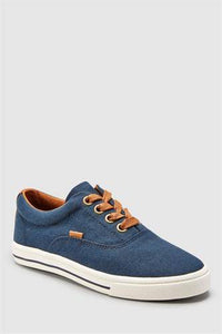 OXFORD LACE UP NAVY VULC SHOES - Allsport