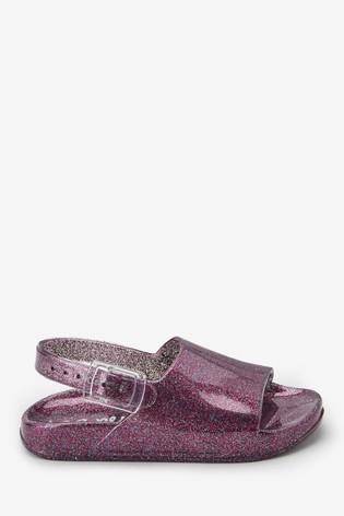 SLIDER JELLY GLITTER BEACH - Allsport