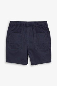 Pull-On Navy Woven Shorts - Allsport