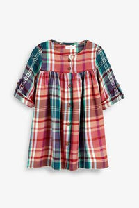 MULTI CHECK CASUAL DRESS (3MTHS-5YRS) - Allsport