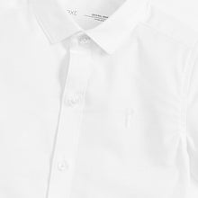 Load image into Gallery viewer, White Short Sleeve Oxford Shirt (3mths-5yrs) - Allsport
