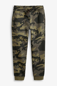 Camouflage Slim Fit Cuffed Joggers (3-12yrs) - Allsport