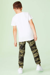 Camouflage Slim Fit Cuffed Joggers (3-12yrs) - Allsport