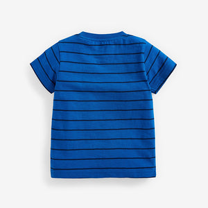 Blue Rainbow Digger Appliqué T-Shirt (3mths-5yrs) - Allsport