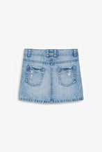 Load image into Gallery viewer, MID BLUE DISTRESS SKIRT (3YRS-10YRS) - Allsport
