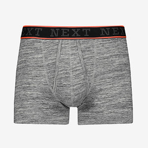 Grey Bright Waistband A-Fronts 4 Pack