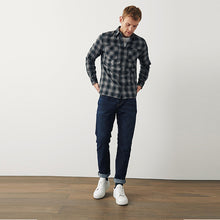 Load image into Gallery viewer, Grey Check Long Sleeve Shirt
