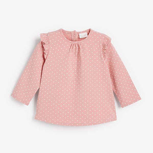 Ecru/Pink 3 Pack Bunny And Floral T-Shirts (0mths-18 mths) - Allsport