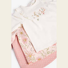 Load image into Gallery viewer, Ecru/Pink 3 Pack Bunny And Floral T-Shirts (0mths-18 mths) - Allsport
