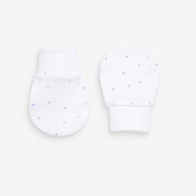 Load image into Gallery viewer, Blue 3 Pack Cotton Elephant Scratch Mitts (Younger) - Allsport
