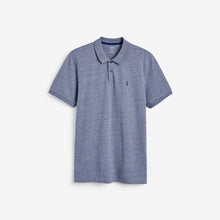 Load image into Gallery viewer, Blue Marl Pique Polo Shirt - Allsport
